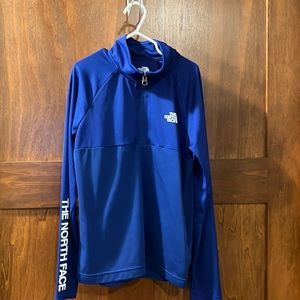 The North Face Boys Blue Reactor Quarter Zip Pullover